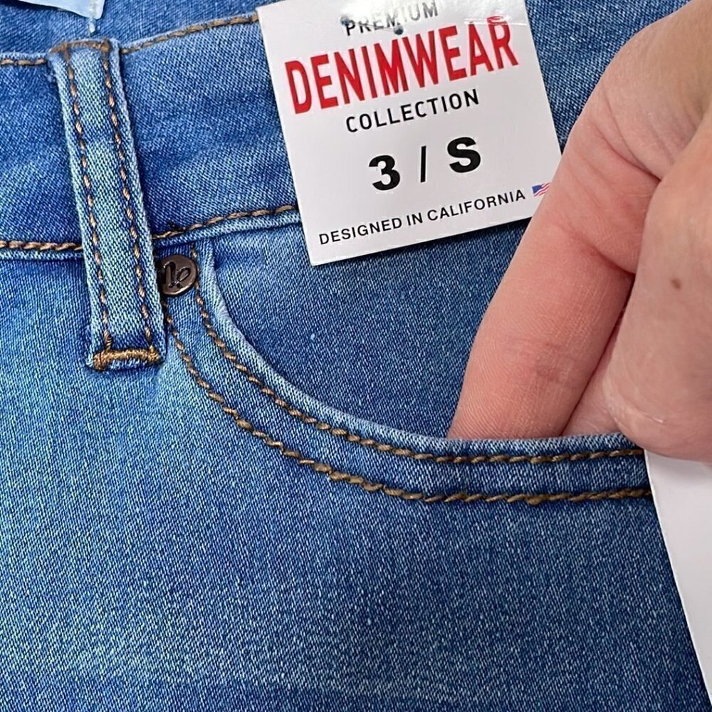Premium Denimwear Collection NWT Jeans Wash Skinny Blue Denim 3 Small S - Picture 6 of 11